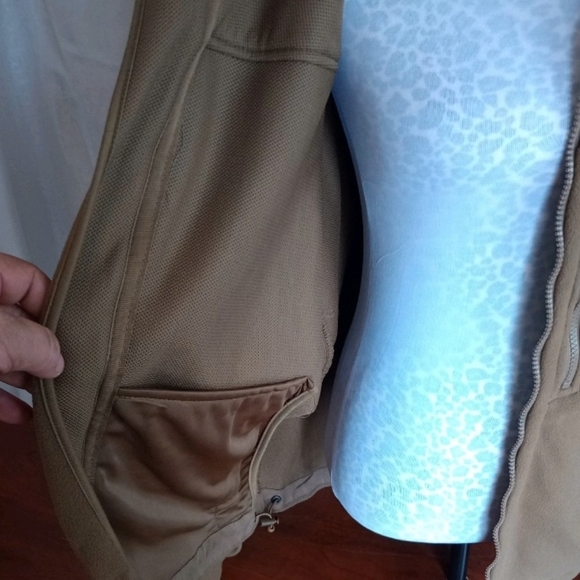 Condor Jacket 601 MensXL Brown Alpha Micro Fleece Tactical Full Zip Outdoor. XL - Picture 3 of 11